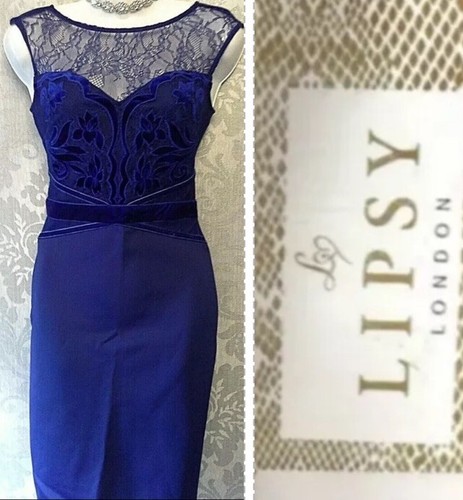 Lipsy blue cobalt bodycon - blue,