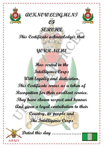 Intelligence corps - intelligence,