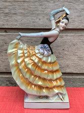 Vintage night light 20s 30s 50s deco dancing Spanish girl perfume lamp German ?