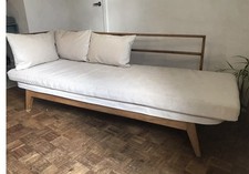 Mid Century Danish Sofa Daybed Refurb In John Lewis Fabric