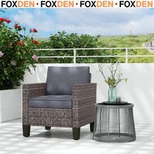 Single Rattan Garden Armchair