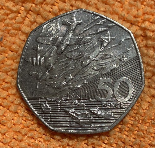 Old pence coin day - old,