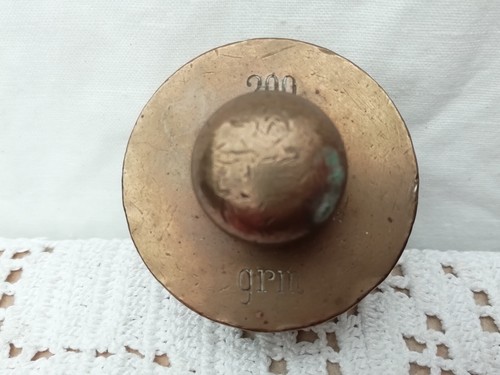 Old brass 200g weight - brass,