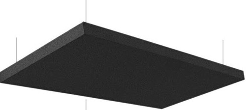 Acoustic cloud panel black - cloud, in