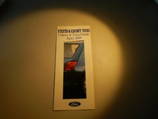 Ford Fiesta & Escort van Colour & Trim 1989 UK Market Brochure 