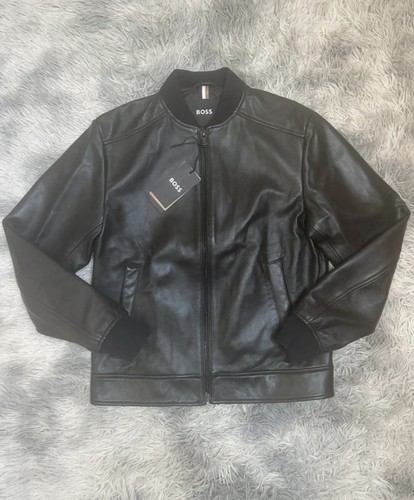 Boss soft leather jacket - boss, m