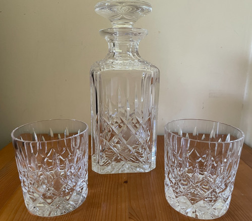 Square crystal decanter and - decanter,