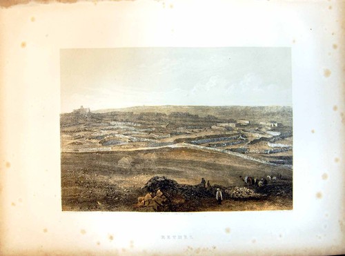 Antique old print - print, bethel