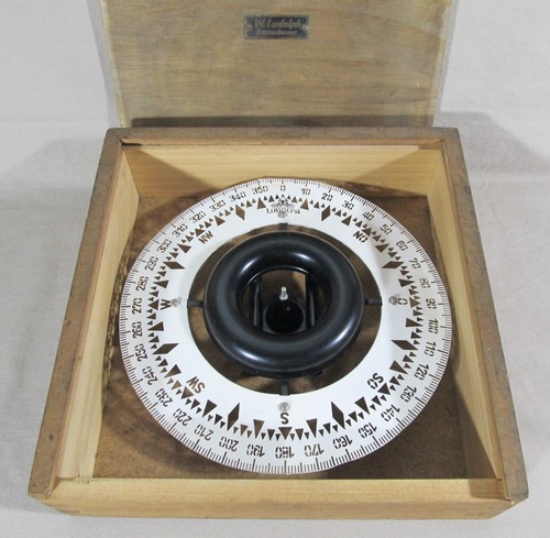 Vintage compass rose dial - rose,