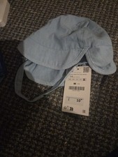 Zara Baby Cap Blue Cotton Ears