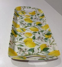 Melamine White Tray With Lemon