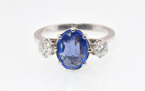 Stunning iolite diamond ring - iolite,