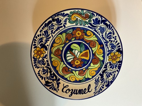 Mexican talavera pottery plate - talavera,