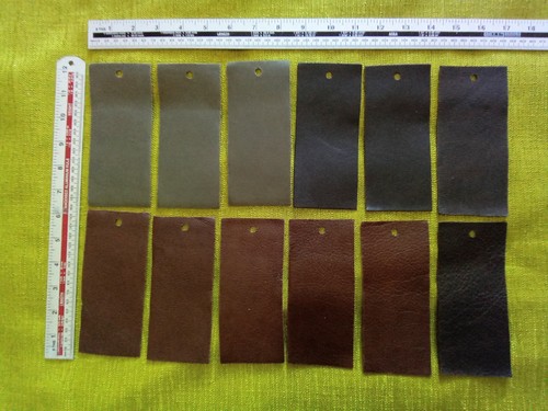 Green brown real leather - 12,