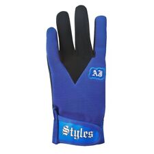 Authentic AJ Styles Wrestling Gloves. Black & Blue Replica Set.  WWE Wrestlers