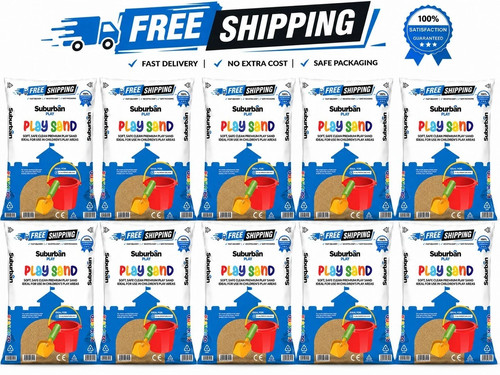Play sand 200kg pack - pack, of