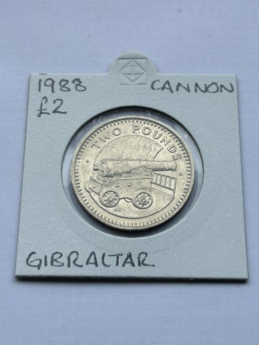 Gibraltar 1988 cannon - £2, coin
