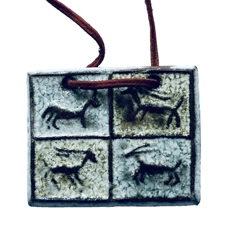 Vallauris pottery pendant - vallauris,