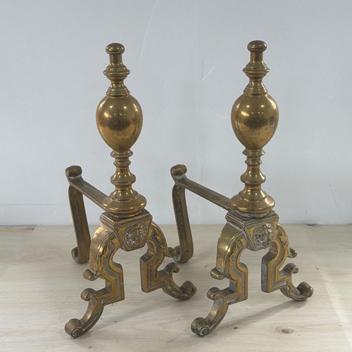 Antique victorian fire dogs - victorian,