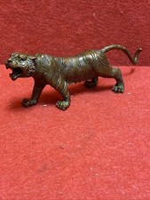 Bronze Tiger Japanese Figure