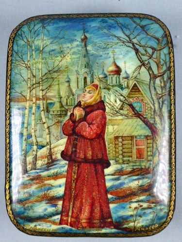 Hand painted russian lacquered - hand-painted,