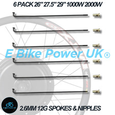 2.6mm 12G Spokes & Nipples