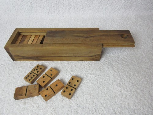 Wooden dominoes set - dominoes, a