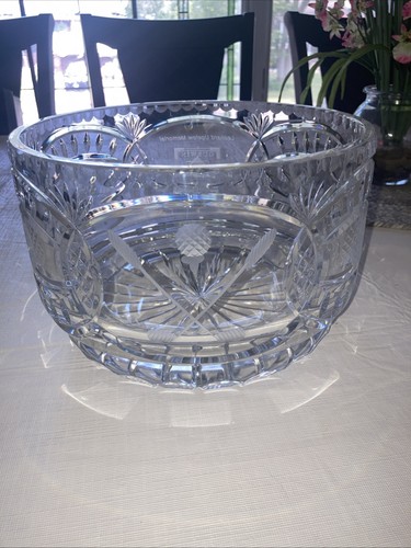 Large cut crystal glass golf - large,