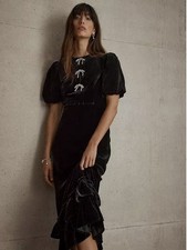 Diamanté Bow Detail Black