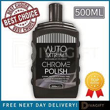 METAL CHROME CAR CLEANER POLISH VEHICLE RESTORES POLISHED METAL LIQUID NEW 500ML