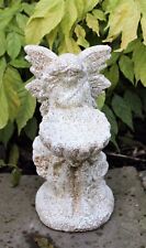 Large Magical Fairy Garden Ornament Stone effect Figurine Angel Statue Bird Bath