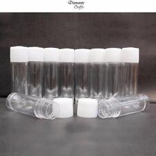 Test Tubes Plastic 18mm x 65mm Screw Cap Lid Vial Bead Storage - Choose Quantity