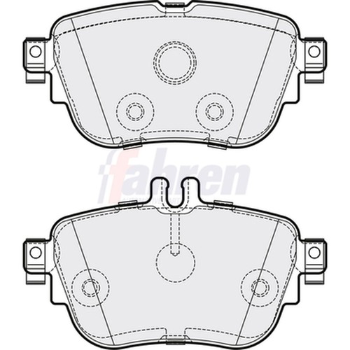 Brake pads set - pads, mercedes