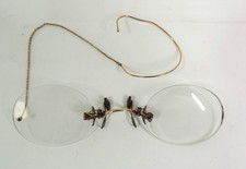 Antique pince nez glasses with case  Thames Hospice