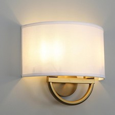 Yosoan Industrial Fabric Wall Sconces Lights, Vintage Beside Wall Light