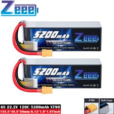 2x Zeee 22.2V 5200mAh 120C