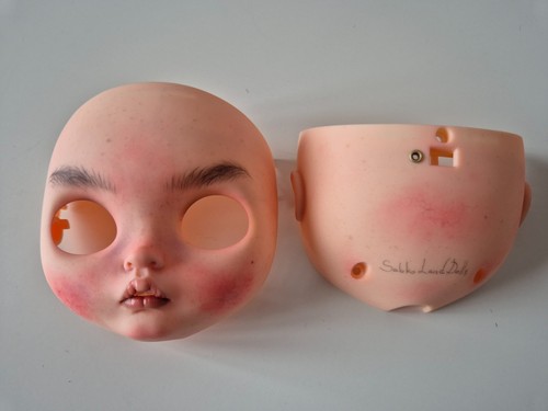 Blythe doll custom faceplates - doll,