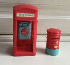ELC Happyland Postbox & Red Telephone Box with Working Sounds