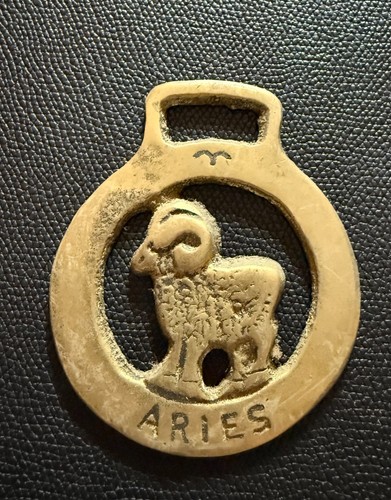Vintage aries horse - horse, brass