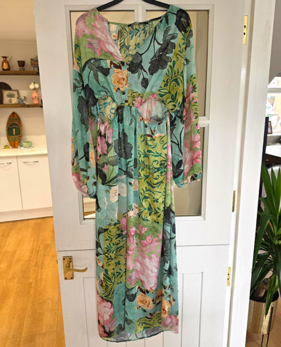Zara green pink - zara, floral