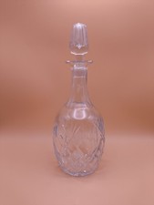Vintage Royal Brierley Lead Crystal Cut Glass Spirit Wine Decanter Stopper VGC