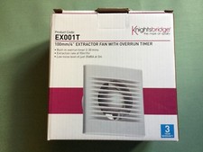 Knightsbridge Extractor Fan with Overrun Timer 100mm/4 inch -EX001T
