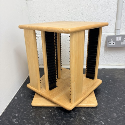 Wooden rotating rack - cd,