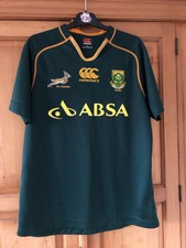 RUGBY SHIRT SOUTH AFRICA CANTERBURY 2012/13 HOME JERSEY SIZE: LARGE (L)