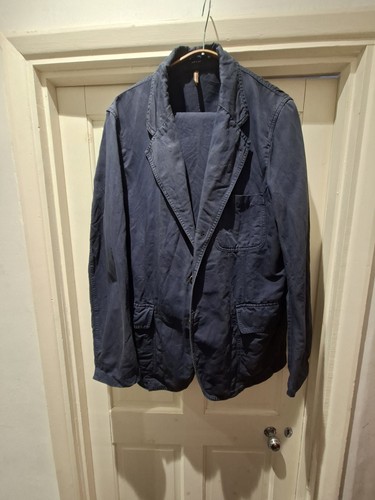 Drakes navy cotton - drakes,