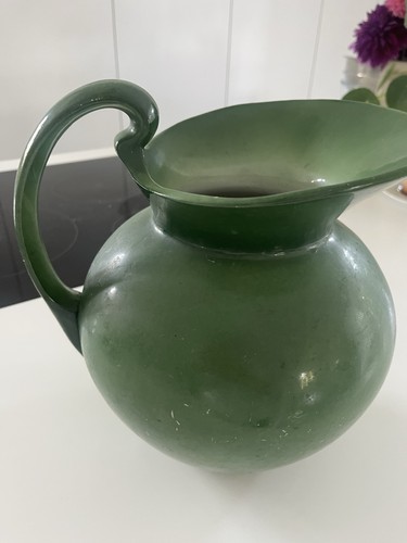 Large green pottery - large,