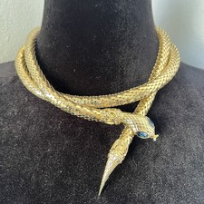 Vintage Gold Mesh Snake