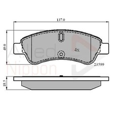 Brake Pads Set For Citroen