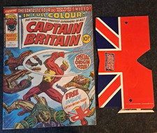 CAPTAIN BRITAIN #1 HIGH GRADE WITH MASK 1976. BAGGED & BOARDED. FREE UK P&P. VF.