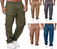 Mens Cargo Combat Trousers